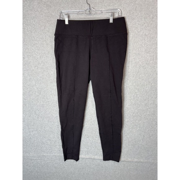 Nine‎ West Leggings Womens Large Black Slim Stretch High Rise Pull On Pants - Picture 1 of 11